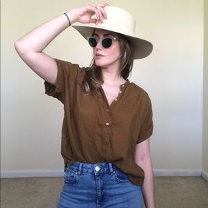 Uniqulo cotton linen shirt